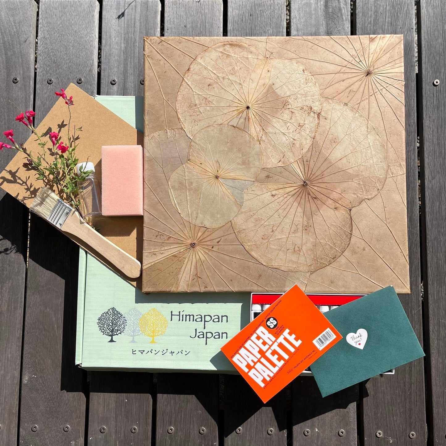 ロータスリーフペインティング オンラインワークショップ(油絵コース)